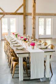 Cottage Luxe Boutique Event Rentals Raleigh The Dream Table The Cottage Luxe Signature Farm Table Paired Farm Table Farm Table Wedding Southern Weddings