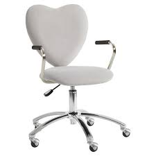 Velvet Gray Heart Airgo Swivel Desk Chair Desk Chair Chair Swivel Chair Desk
