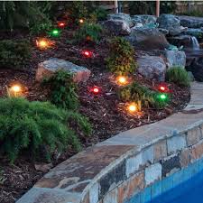 Enbrighten Black Color Changing Outdoor Integrated Led Landscape Path Lights With 2 Ft Spacing 36 Light 41657 The Ho In 2020 Path Lights Lights Landscape Lighting