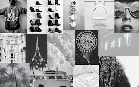 Pink purple neon sign photo wall collage kit set. Black Collage Desktop Aesthetic Wallpapers Wallpaper Cave