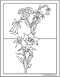 Large flower and little flower. 102 Flower Coloring Pages Print Ad Free Pdf Downloads