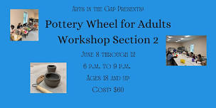 Pottery Wheel for Adults Workshop Section 2