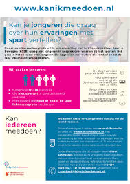 Update onderzoek 'Kan ik meedoen? Sport en bewegen voor iedere jongere' - Kenniscentrum  Sport en Bewegen