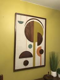Mid Century Modern Wood Wall Art Witco Inspired Madmen Etsy In 2021 Mid Century Wall Art Wall Sculpture Art Creative Wall Painting