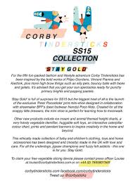 Ss15 Corby Tindersticks