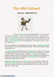 Present Perfect Online Worksheet For Pre Intermediate You Can Do The Exercises Online O In 2020 Present Perfect Reading Comprehension Reading Comprehension Worksheets