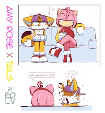 Amy Rose x Tails Porn comic, Rule 34 comic, Cartoon porn comic -  GOLDENCOMICS
