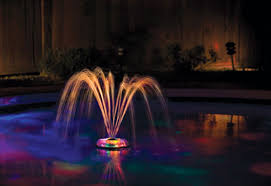 Rechargeable Pool Fountain With Light Show Sharper Image Underwater Pool Light Swimming Pool Lights Pool Fountain