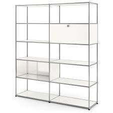 Customisable usm haller units designer furniture by smow com. Usm Haller Wohnzimmer Regal L Reinweiss Ral 9010 Von Fritz Haller Paul Scharer Designermobel Von Smow De