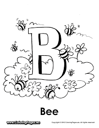Search through more than 50000 coloring pages. B Is For Bee Bee Coloring Pages Bee Printables Printable Coloring Pages