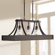 Richardson 36 Wide Bronze Kitchen Island Light Pendant 78m48 Lamps Plus