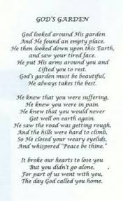 God S Garden Funeral Poems Funeral Quotes Grief Poems