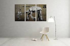 I personally agree with it, this world does need to change. Bonus Wall Decal Stretched Canvas Print Star Wars Banksy I Am Your Father