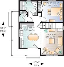 The 1 story floor plan includes 2 bedrooms. House Plan 65394 Country Style With 1226 Sq Ft 2 Bed 2 Bath
