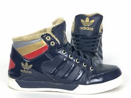 Adidas Black And Gold High Tops Adidas High Tops Sneaker Men S Sz 10 Blue W Gold Accents Faux Fur Rare Shoes Adidas Basketballshoes High Tops Sneakers Sneakers Men Rare Shoes
