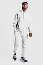 Joggers are something that are super cosy and. Man Loose Fit Hooded Tracksuit With Skinny Joggers Boohooman Uk