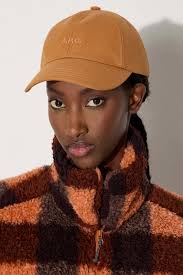 A.P.C. cotton baseball cap Casquette Adam beige color at PRM US
