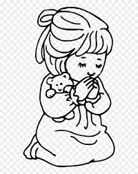 You can print each page to make a little booklet (with the entire prayer as the title page) or you can just print the entire prayer page for a quick refresher. Prayer Coloring Pages Catholic Lord Girl Clip Art Black N White Free Transparent Png Clipart Images Download