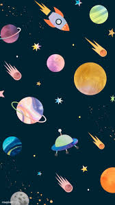Download Premium Vector Of Colorful Galaxy Watercolor Doodle On Black In 2020 Watercolor Galaxy Iphone Background Wallpaper Galaxy Wallpaper