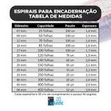 Comprar Espiral Encadernação 17mm p/ 100 folhas Pct de 100un ...