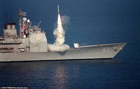 Trump S Armada Huge Task Force Of 12 Warships Sets Sail For Syria Cruise Missile Warship Cruise