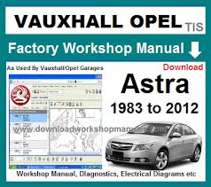 Vauxhall Opel Astra Workshop Workshop Manual Wiring Diagrams Vauxhall Repair Manuals Opel