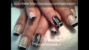 Uñas acrílicas, uñas acrílicas diy. Unas Acrilicas Esculturales Y De Tip 2017 Disenos Blanco Y Negro Youtube