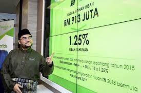 Hari ini tabung haji (th) mengumumkan nilai dividen atau hibah 1.25% bagi tahun 2018 melibatkan agihan keuntungan rm913 juta. Tabung Haji Announces Hibah Of 1 25 Pct For 2018