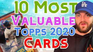 As time goes on though, the value of this card will continue to increase as trout remains the best player in baseball. Top 10 Most Valuable Topps 2020 Series One Baseball Cards Youtube