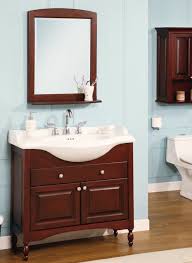 Two vanity sinks hooked up on remodel job. 38 Inch Single Sink Narrow Depth Furniture Bathroom Vanity