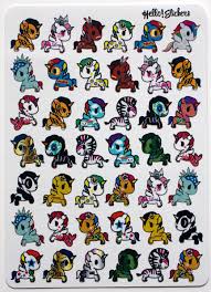 Cute Small Unicorn Horse Stickers Party Stickers Eclp