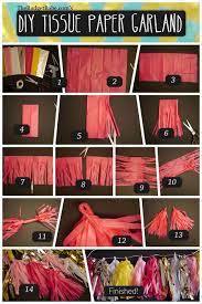 Diy Tissue Paper Tassel Garland The Budget Babe Tissue Paper Tassel Garland Tissue Paper Tassel Diy Tassel Garland
