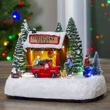 The Holiday Aisle Tree Shop Table Top Musical Christmas Village Christmas Tree Shop Christmas Village Table Top Decor