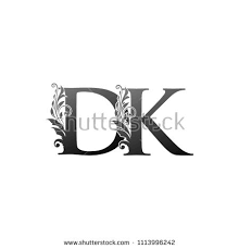 Dk D K Letter Logo With Luxury Floral Design Vintage Drawn Emblem For Book Design Brand Name Business Card Restaurant Bo Dk Logo Letter Logo Initials Logo