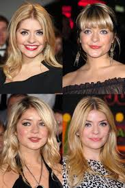 After a blow dry she runs her fingers through her hair, and says: Holly Willoughby Hair Blonde 039 N British Locks