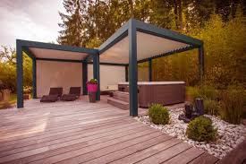 They also come in both smooth or fluted designs which allow you to choose between a. Hot Tub Pergola Design Ideas Diy Building Costs 60 Photos