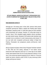 Pemerintah malaysia meminta peserta perhimpunan tabligh sri petaling untuk melakukan cek kesehatan. 3 069 Peserta Perhimpunan Tabligh Masjid Seri Petaling Jalani Pemeriksaan Di Klinik Kesihatan The Malaya Post