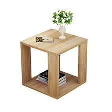 Bedside Table Gjm Shop Square 3 Tiers Sofa Side Table Corner Table Storage Shelf 40x40x40cm Color B Furniture Side Table Decor Black Bedroom Furniture
