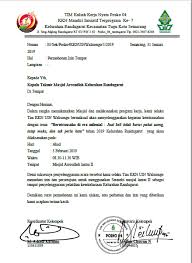 Samuelismael Contoh Surat Peminjaman Masjid Kkn Mandiri