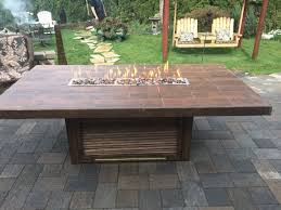 Outdoor Dining Table I Built Louvered Sides For The Base To Hide The Propane Tank And Other Supplies Thi Backyard Decor Outdoor Dining Outdoor Dining Table