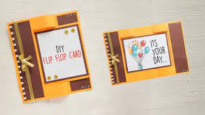 Sorry i don't know how to code this myself. Diy Flip Flop Card Card Making Paper Crafts Youtube