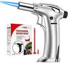 Amazon Com Nanw Butane Torch Refillable Kitchen Blow Torch Lighter Culinary Cooking Torch With Adjustable Flame For Bbq Creme Bru Cooking Torch Butane Torch