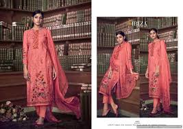 Https Www Cottonduniya Com Ibiza Elise 2 Designer Exclusive Fancy Pure Muslin With Digital Print And Embroidery Work In 2020 Dresses For Work Dress Materials Dresses
