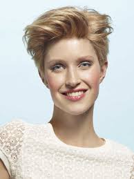 Medium length tucked behing ear hairstyle / the classy bob cut works perfectly on blond hair, especially with short choppy layers. Short Hairstyles Made In France For A Trendy Undone Look