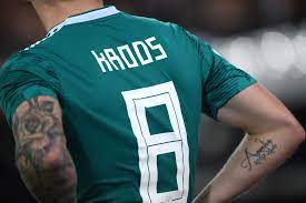 Shop top fashion brands jerseys at amazon.com ✓ free delivery and #21038 in sports fan jerseys. A Detailed View Of The Back Of Toni Kroos Of Germany S Shirt During Toni Kroos Germany National Football Team Germany Shirt