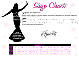 Sparkle Prom Size Chart
