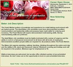 Baker Jobs In Guilford Ct With Images Job Grocery Baker Job