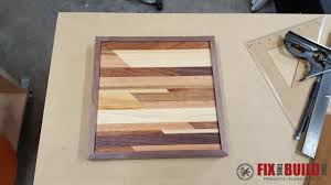 This diy project is perfect for beginners. How To Make Wooden Wall Art Fixthisbuildthat