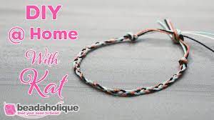 In This Video You Will Learn How To Make A Four Strand Braid Using Waxed Cord This Video Shows In 2021 Braided Friendship Bracelets Friendship Bracelets Strand Braid