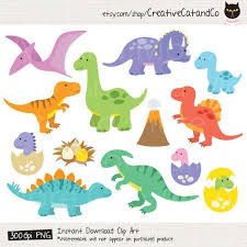 Dinosaur Clipart Dinosaur Clip Art T Rex Clipart Baby Dinosaur Etsy Dinosaur Clip Art Baby Clip Art Cute Dinosaur